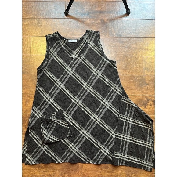 MOONLIGHT Y&S Lagenlook Boho Asymmetrical Tank Dress Tunic Top READ BELOW - Picture 1 of 6